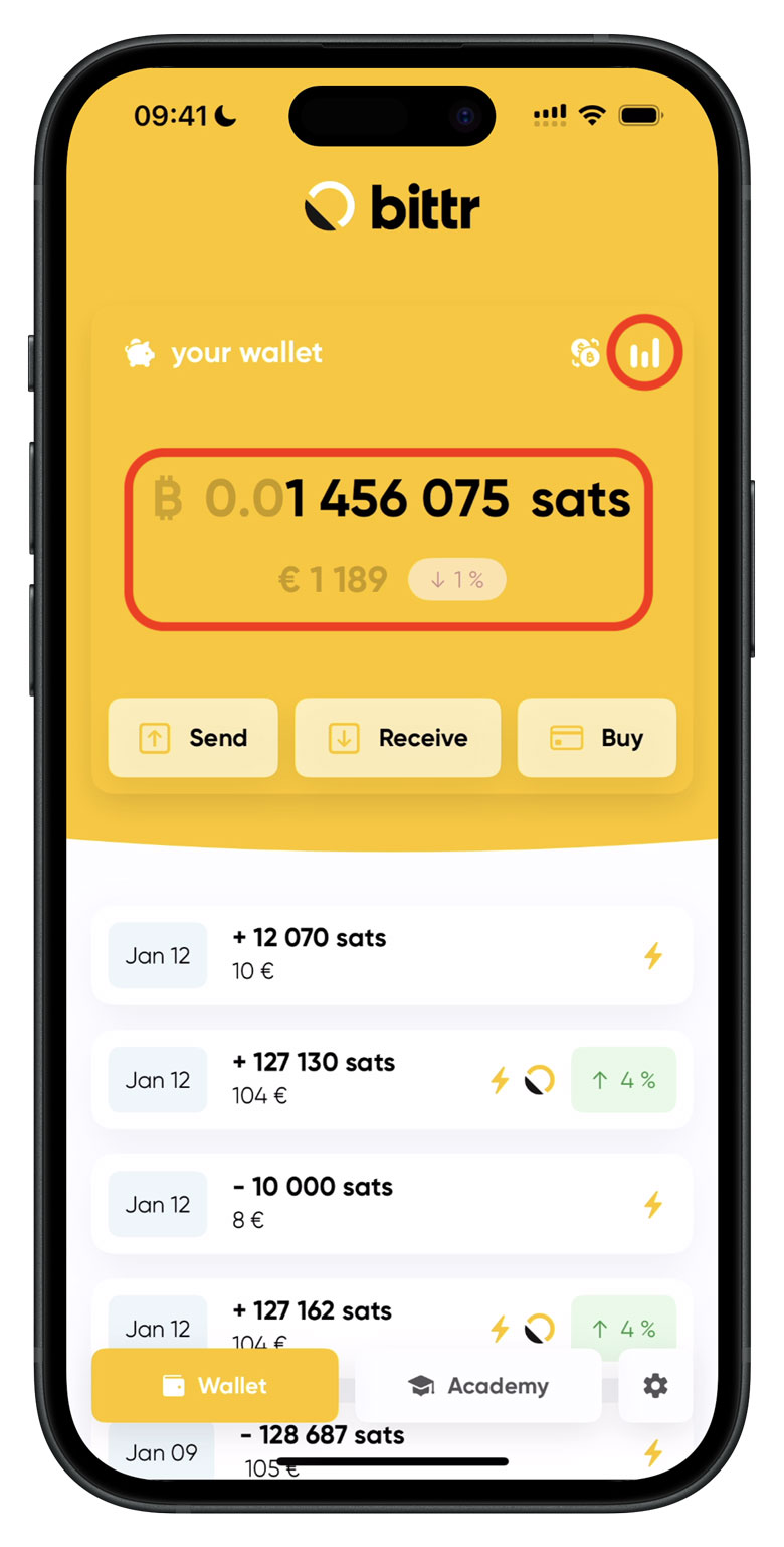 Bittr App - Unified bitcoin balance