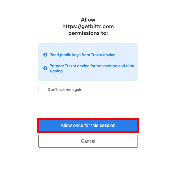 Allow permissions